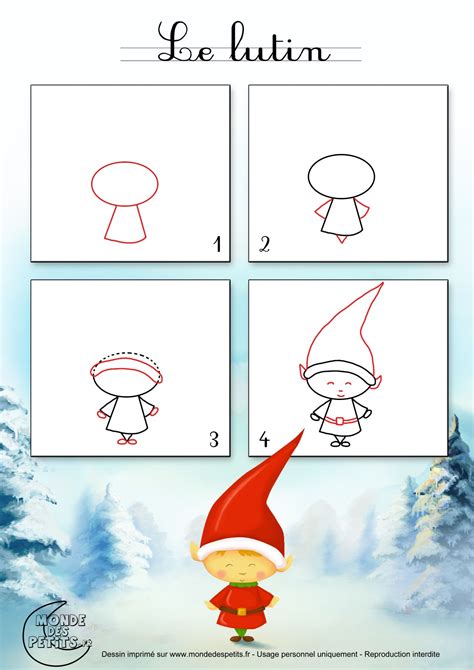 simple lutin dessin facile